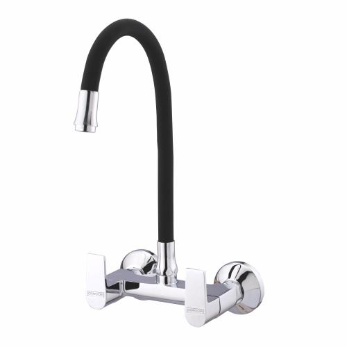 Flexi Sink Mixer Wall Mounted with Swinging Spout Chrome